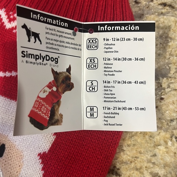 SANTA Dog Sweater - medium - Picture 3 of 4